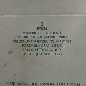 PartyLite mirrored coaster set.